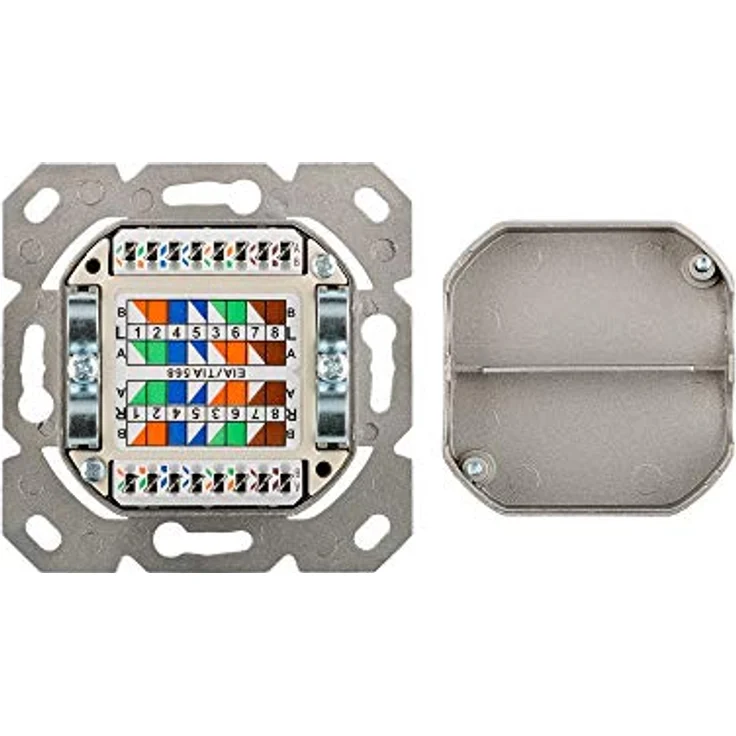 RJ45-Dose Goobay CAT 6a Unterputzdose 2 x RJ45 weiß – Bild 4