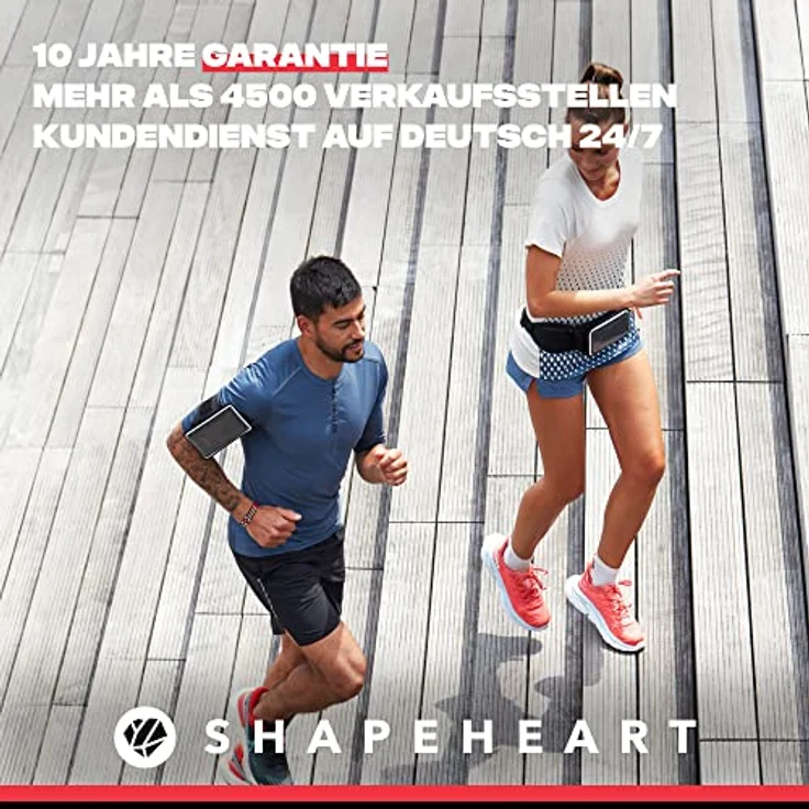 Shapeheart Sport- & Outdoorhülle Magnetic Armband 6.7, Unisex Smartphone Sportarmband mit patentiertem Magnetsystem, Wasserfest, Schwarz – Bild 6