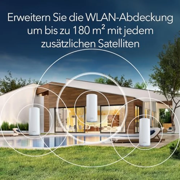 NETGEAR Orbi 770-Serie Tri-Band WiFi 7 Mesh-Zusatzsatellit (RBE770) 2,5-Gig-Internetanschluss, (bis zu 11 GBit/s) – Bild 3