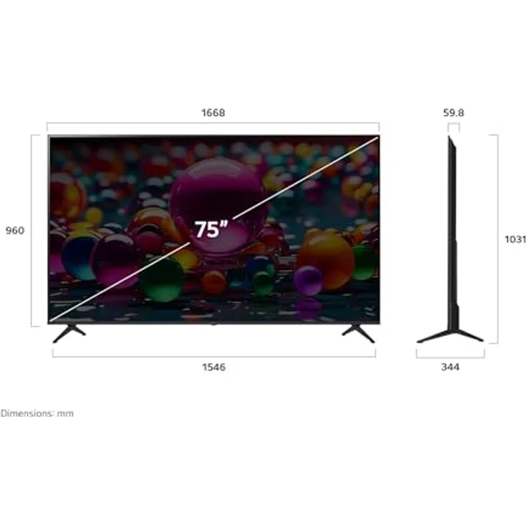 LG 75UA75006LA, 75 Zoll 4K UHD AI TV mit α7 Gen8 4K AI Prozessor, webOS 25, 60Hz, Edge-LED, Filmmaker Mode – Bild 4