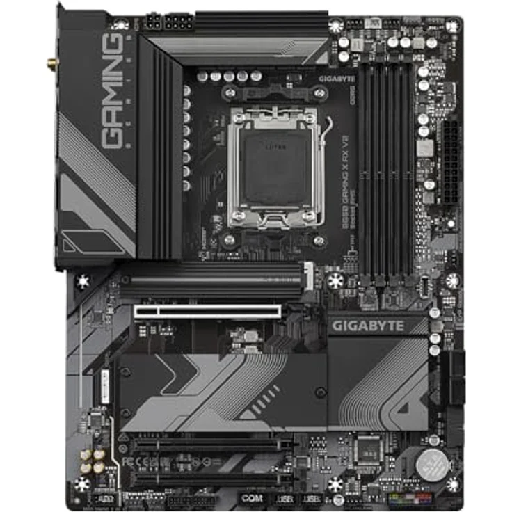 Gigabyte B650 Gaming X AX V2 Motherboard - Unterstützt AMD Ryzen 8000 CPUs, 8+2+2 Phasen Digital VRM, bis zu 8000MHz DDR5 (OC), 1xPCIe 5.0 + 2xPCIe 4.0 M.2, Wi-Fi 6E 802.11ax, 2.5GbE LAN, USB 3.2 Gen – Bild 2