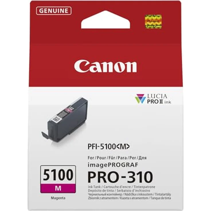 Canon PFI-5100 M, Tintenpatrone in magenta für hochwertige Druckergebnisse – Bild 2