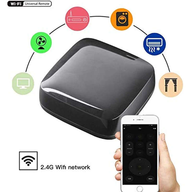 WOOX R4294, Smart Universal Fernbedienung mit IR drahtlos/WLAN und Sprachsteuerung, Schwarz – Bild 4