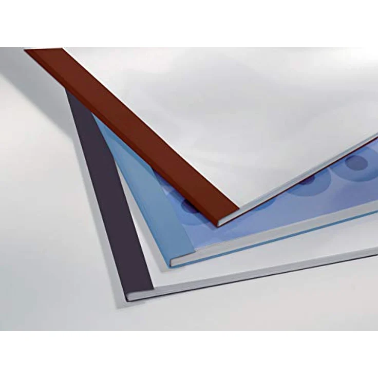GBC Thermobindemappe Business Line, A4, transparente PVC-Vorderseite, seidenmatte weisse Rückseite, Rückenbreite 3 mm – Bild 2