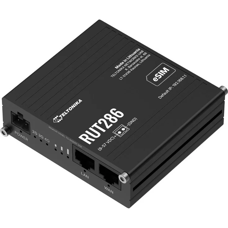 Teltonika RUT286, Industrial Global LTE CAT.4 Router mit RS232 & RS485 Schnittstellen