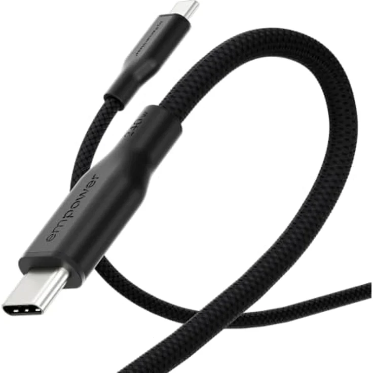 PanzerGlass Racing USB-C to USB-C Kabel, 2 m, USB 2.0, 240 W, robustes und schnelles Ladekabel mit Klettlasche und verwicklungsfreiem Design – Bild 2