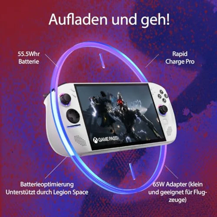 Lenovo Legion Go S Gaming Konsole | 8" WUXGA Display | AMD Ryzen Z2 Go | 32GB RAM | 1TB SSD | AMD Radeon Grafik | Win11 | Weiß | inkl. 3 Monate Xbox Game Pass Ultimate – Bild 4