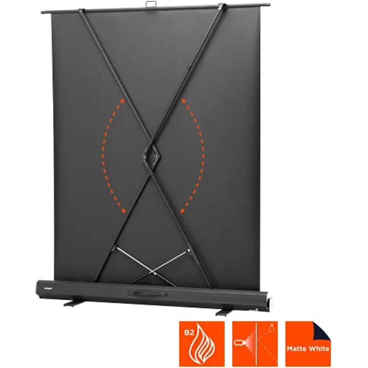 celexon Mobile Business- und Heimkino-Beamer-Leinwand Ultramobil Plus Professional tragbar mit Scherengelenk - 120 x 68 cm - 16:9 - Gain 1,2 – Bild 5