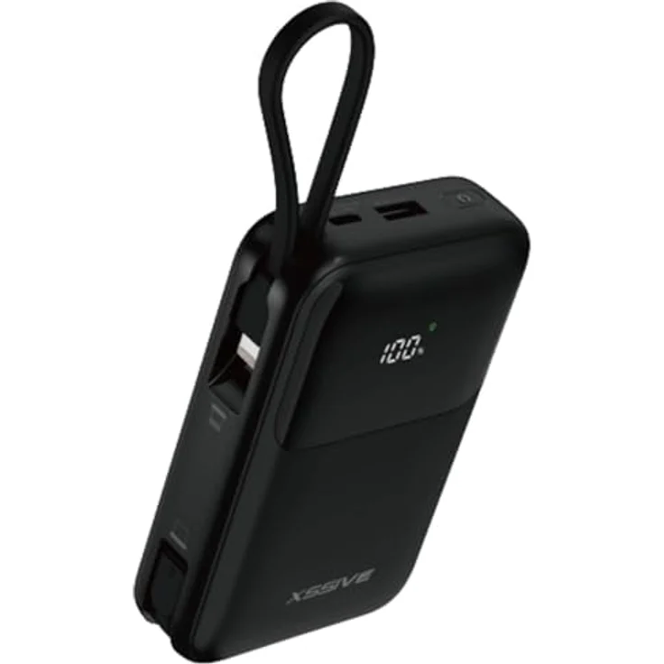 COFI 1453 20.000 mAh Powerbank mit 22,5W Power Delivery und LED-Display, Schwarz