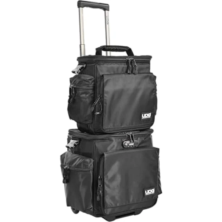 UDG Ultimate SlingBag Trolley Set DeLuxe Schwarz, Orange im Inneren MK2 (Ohne CD Wallet) U9679BL-OR – Bild 4