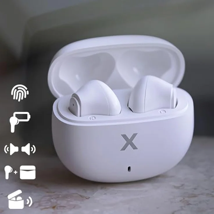 MaxLife In-Ear-Kopfhörer Wireless TWS MXBE-03, Kabellose Bluetooth-Ohrhörer, Weiß – Bild 2
