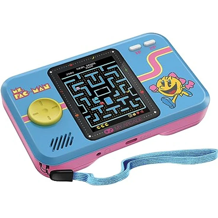 My Arcade Pocket Player Ms PacMan Portable, 2.75” Farbdisplay, ergonomisches Design, USB-C und Batteriebetrieb – Bild 3