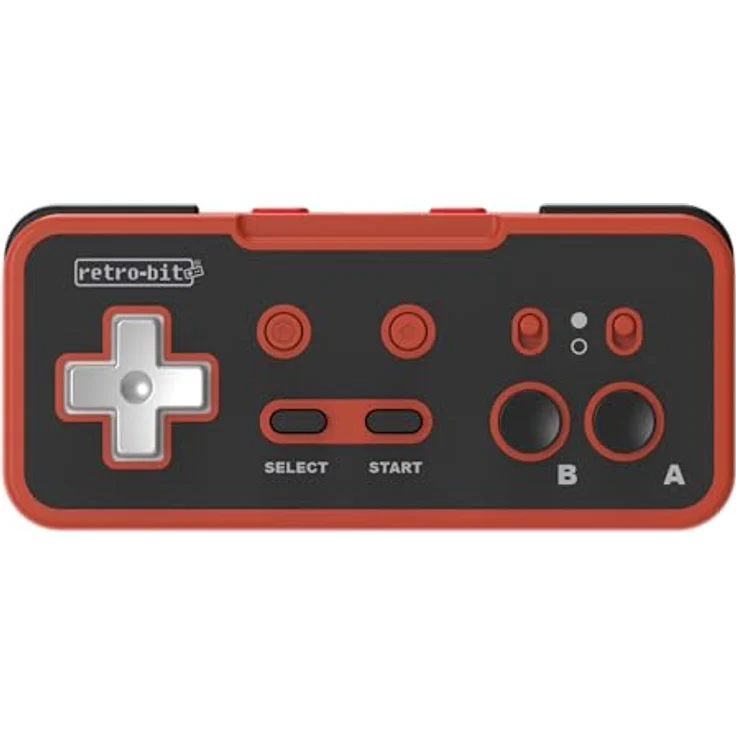 Retro-Bit Origin8 2.4 GHz Wireless Controller For Nintendo Switch & NES - USB & NES receivers included - Red & Black – Bild 1