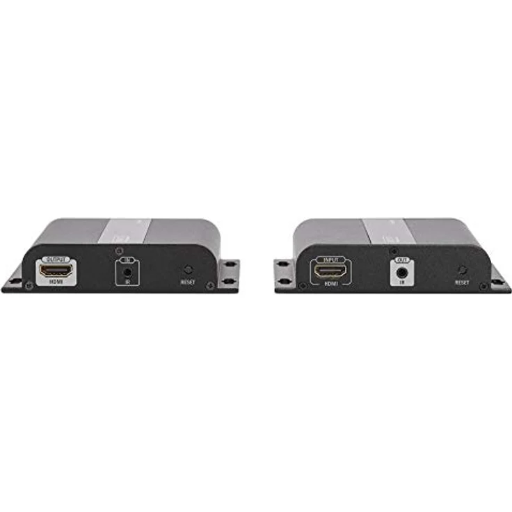 DIGITUS Professional 4K HDMI Extender (Set), IP fähig und Direktverbindung (Cat 5, 5e, 6), bis zu 253 Empfänger, Auflösung 3840x2160p mit 30 Hz, Schwarz – Bild 4