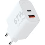 Xtorm 67W GaN2 Ultra Power Adapter, GaN-Technologie, USB-C und USB-A, Power Delivery, GRS recyceltes Plastik - Weiß - Preisvergleich