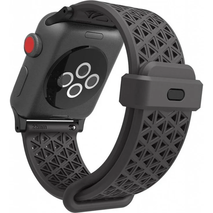 Catalyst Sport Band 38/40mm, Uhrenarmband aus Silikon mit hypoallergenem Komfort und atmungsaktivem Design, Grau