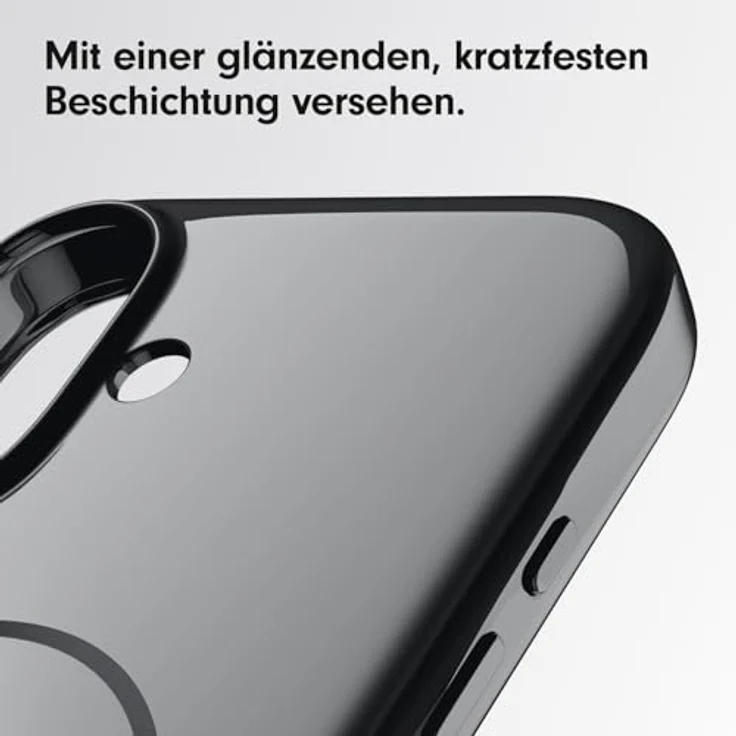beats Case iPhone 16 - MagSafe, Kratzfeste Schutzhülle, passgenau, Innenfutter aus Mikrofaser - Samtschwarz – Bild 5