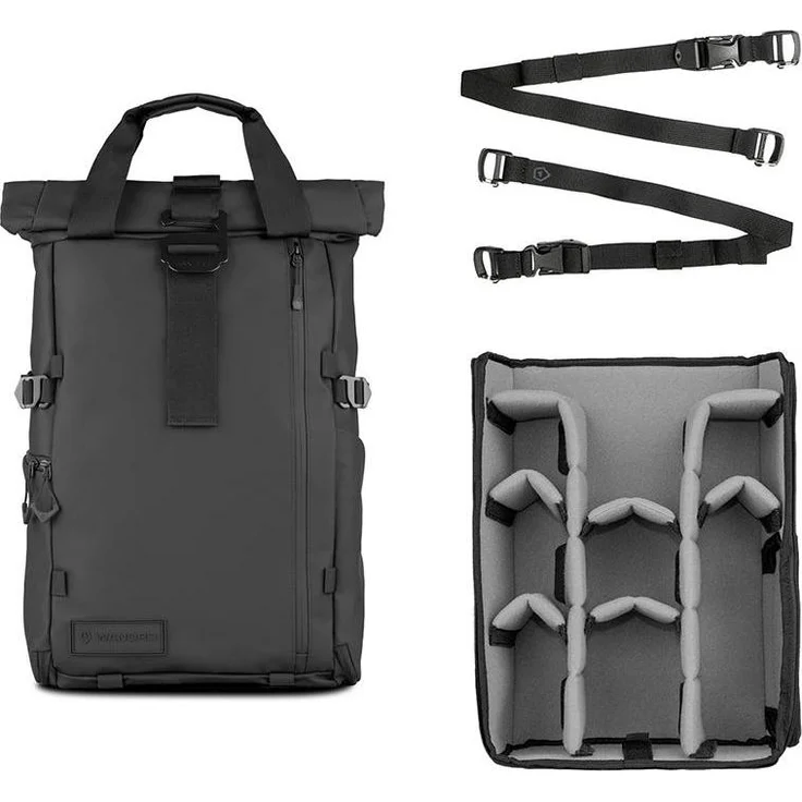 Wandrd PRVKE 31L Black Pro Photography Bundle V4, Kameratasche mit vielseitigem Stauraum, Schwarz