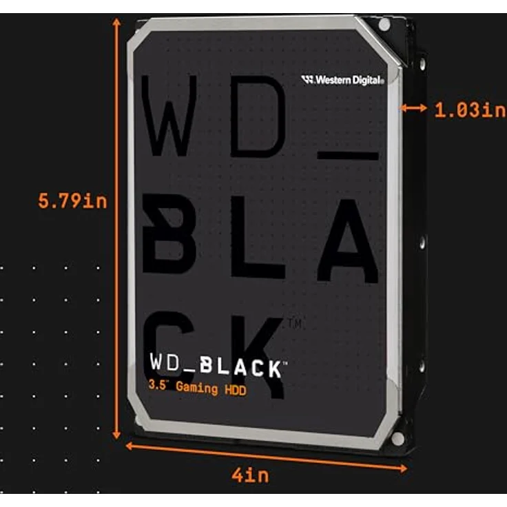 WD Black 4TB HDD SATA 6Gb/s Desktop 8,89cm 3,5Zoll (4 TB), Festplatte, Schwarz – Bild 3