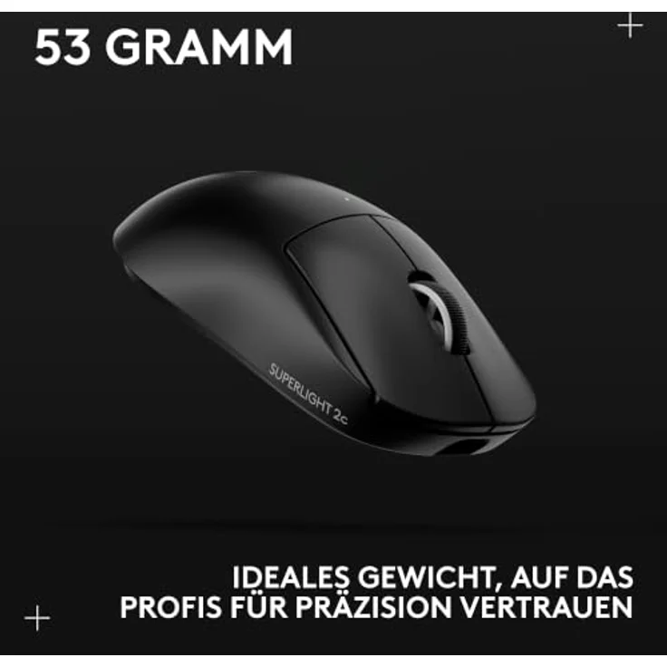 LOGITECH G PRO X SUPERLIGHT 2c SE, kabellose Gaming-Maus mit HERO 2-Sensor und 88 Stunden Akkulaufzeit, schwarz – Bild 4