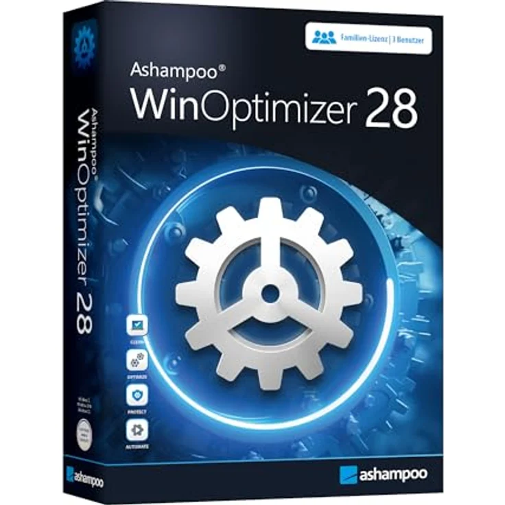 Markt + Technik WinOptimizer 28, 3 USER Lizenz für Windows 11/10, Tuning-Software mit tiefen Reinigungstools, unbegrenzte Laufzeit, sicher und schnell – Bild 1