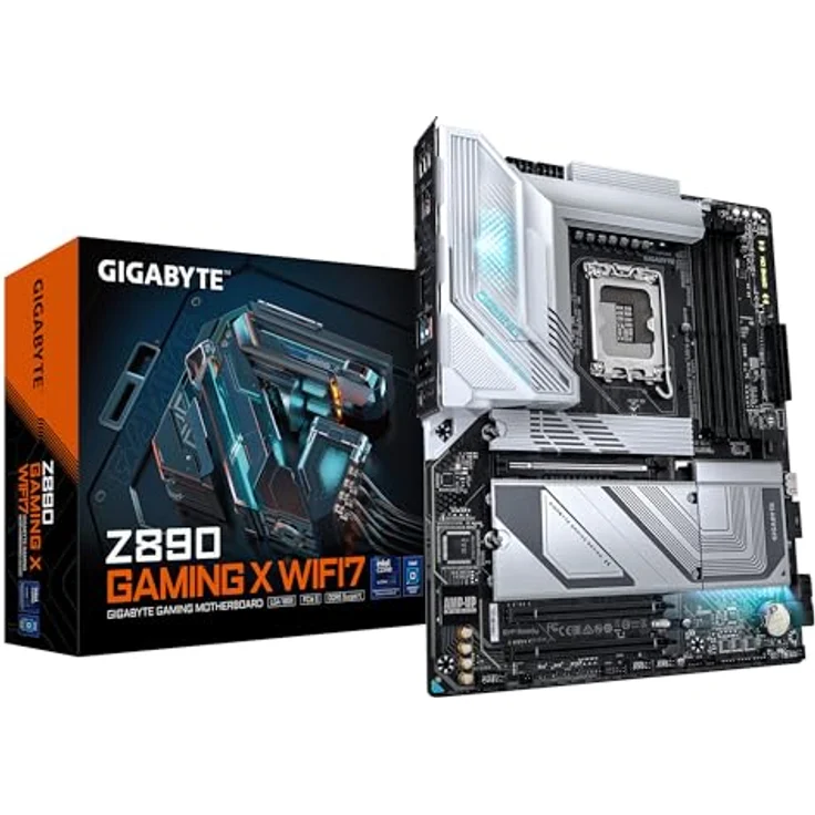 Gigabyte Z890 Gaming X WIFI7 Motherboard - 16+1+2 Phasen VRM, bis zu 8800MHz DDR5 (OC), PCIe 5.0, Wi-Fi 7, Thunderbolt 4, schwarz – Bild 1