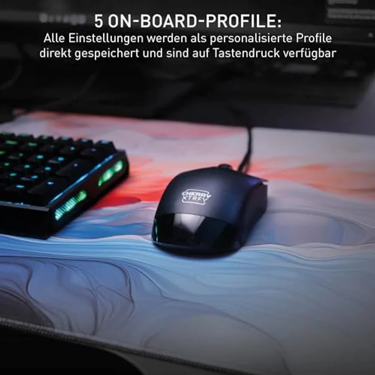 CHERRY xtrfy M50 Black Wired Mouse (Kabelgebunden), Leichte Gaming-Maus – Bild 5