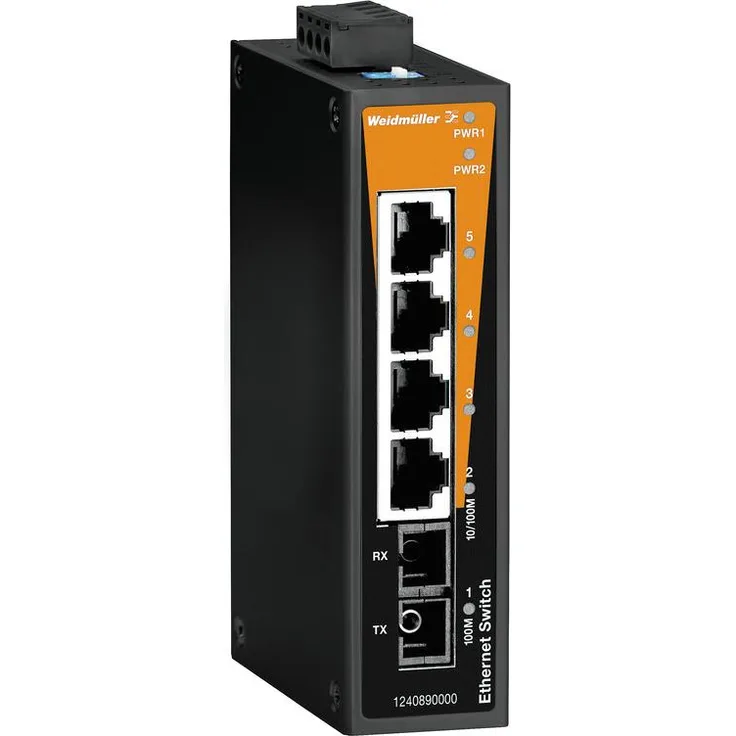 Weidmüller IE-SW-BL05T-4TX-1SC Netzwerk Switch Fast Ethernet, Netzwerk Switch