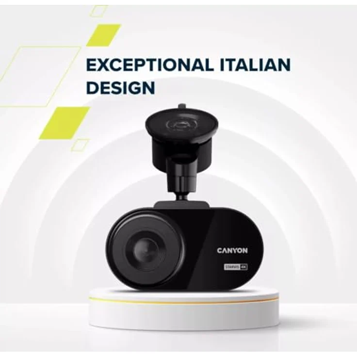 Canyon DVR25GPS, 3.0&amp#039&amp#039 IPS (640x360), touch screen, WQHD 2.5K 2560x1440@60fps, NTK96670, 5 (WLAN, Eingebaute Anzeige, GPS-Empfänger, WQHD), Dashcam, Schwarz – Bild 9