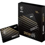 MSI Spatium S270 SATA 2,5 Zoll Festplatte 960 GB, 3D Nand, Sata III, Lesegeschwindigkeit bis zu 500 MB/s, Schreibgeschwindigkeit bis zu 450 MB/s