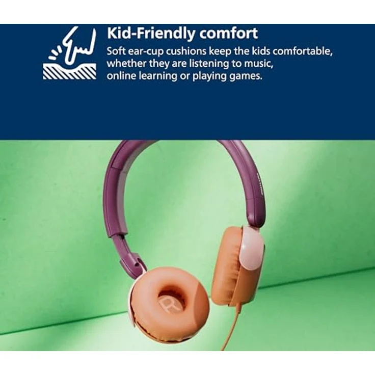 Philips TAK2000 Kinder-Kopfhörer, kabelgebunden mit Freisprechfunktion und Rauschunterdrückung, begrenzte Lautstärke, bunt – Bild 8