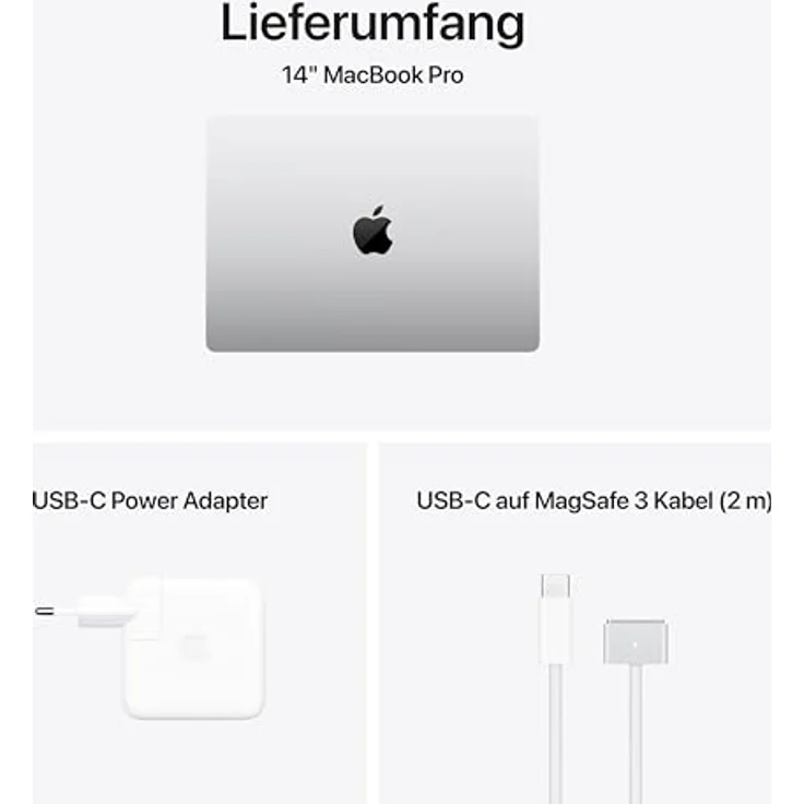 Apple MacBook Pro 14" (2024), Apple M4, 16 GB RAM, 1 TB SSD, Silber – Bild 6