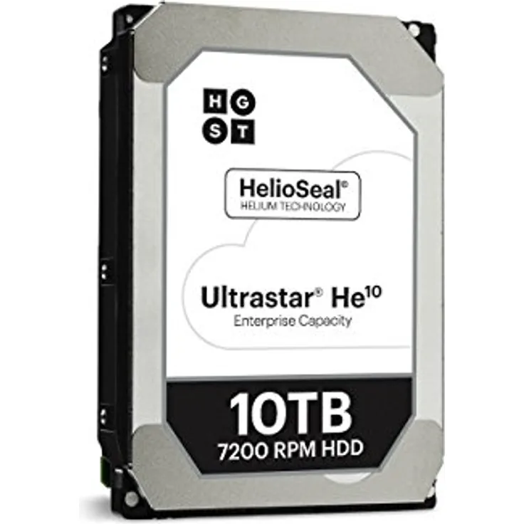 HGST Ultrastar He10 HUH721010ALE600, 10TB SATA 6 Gbit/s 7,2K RPM 256MB 3,5 Zoll ISE Festplatte