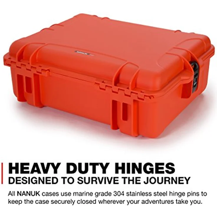 Nanuk 945 Wasserdichter Hartschalenkoffer - Orange, PowerClaw Verriegelungssystem, IP67 Wasserdicht, Schlagfester NK-7-Kunststoff – Bild 5