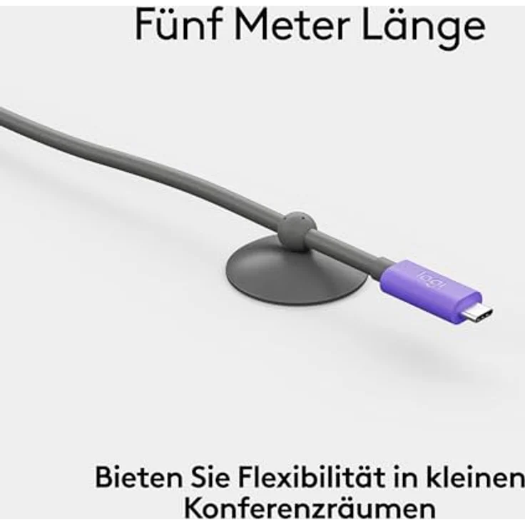 Logitech Active USB-Kabel, 5 Meter, 24 Pin USB-C (M) zu 24 Pin USB-C (M), ultraschnelle Datenübertragung über USB 3.1 – Bild 5
