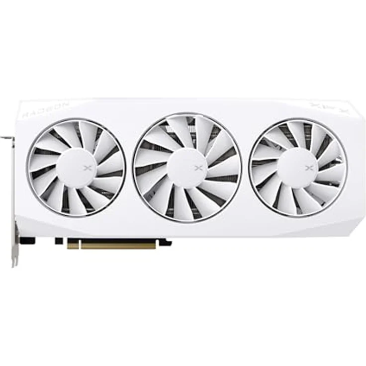 XFX Mercury AMD Radeon RX 9060XT OC White, 16GB GDDR6 Grafikkarte mit 3-Fan-Kühlung, Boost-Takt bis zu 3320 MHz, HDMI und 2x DP – Bild 2