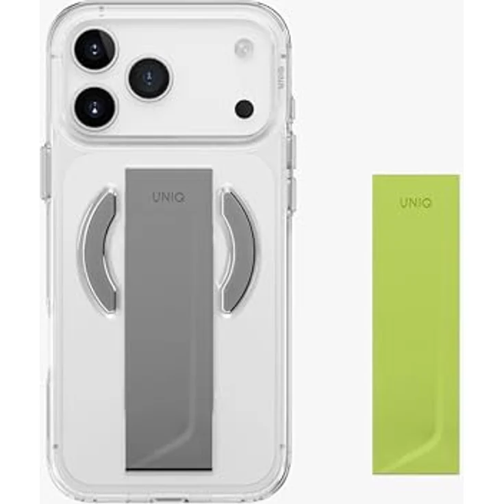 UNIQ Heldro Air Schutzhülle für iPhone 17 Pro Max, transparent | FlexGrip Handyhülle mit magnetischem Aufladen und Kameraständer – Bild 2
