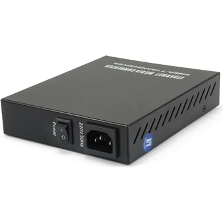 LevelOne Media Konverter GVM-1101 RJ45>SC MM Managed 500m, Gigabit Ethernet, VLAN-Unterstützung, Schwarz – Bild 1