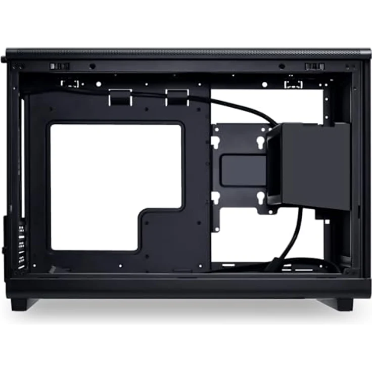 Lian Li DAN Cases A3-mATX Wood Edition PC-Gehäuse, Micro-ATX - Walnuss, schwarz - Kompaktes Gehäuse für Micro-ATX/Mini-ITX, Vier-Slot-GPU bis 415 mm, 360-mm-Radiator geeignet – Bild 6