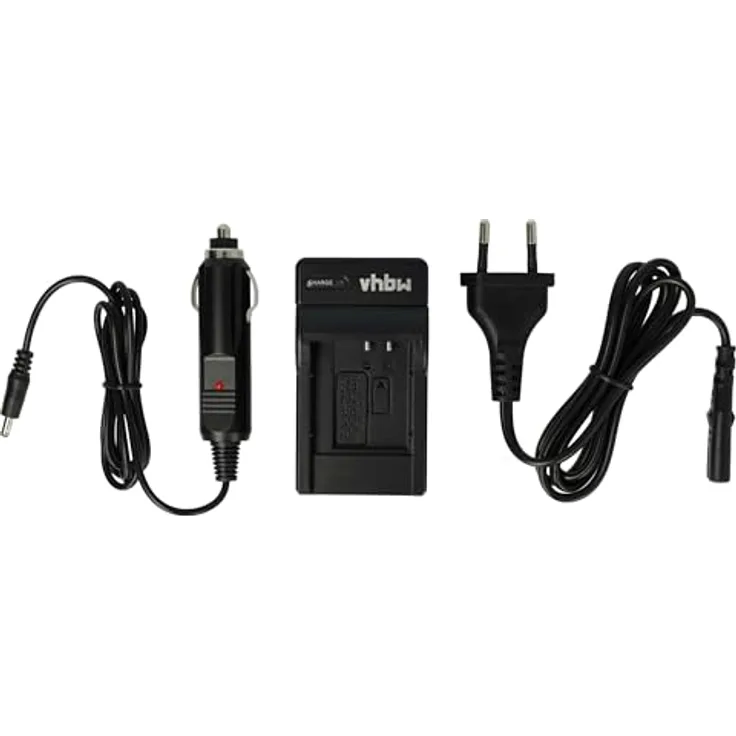 vhbw Akku Ladegerät Ladeschale passend für Casio Exilim EX-TR10, EX-TR10BE, EX-TR10SP, EX-TR10WE Digitalkamera- Camcorder- DSLR- Action Cam-Akku