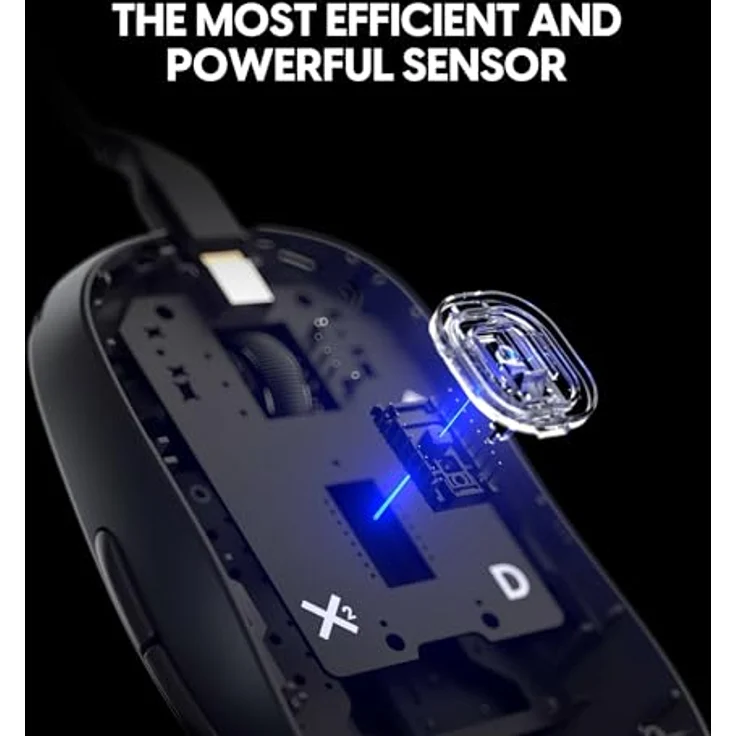 Pulsar Gaming Gears X2 v2 Wired Medium Gaming-Maus mit PixArt PAW3395-Sensor, 26.000 DPI, verbesserter Stabilität, schwarz – Bild 5