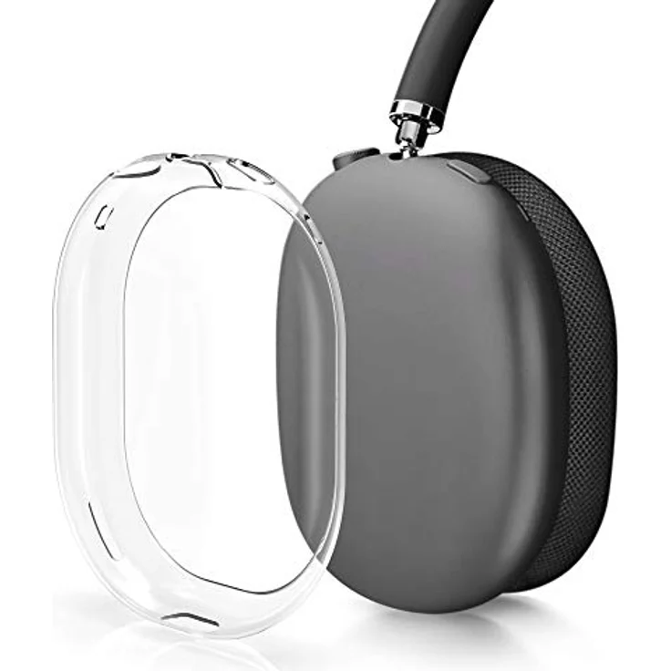 kwmobile TPU Silikon Cover kompatibel mit Apple AirPods Max Hülle - Transparente Kopfhörer Schutzhülle aus robustem Silikon – Bild 4