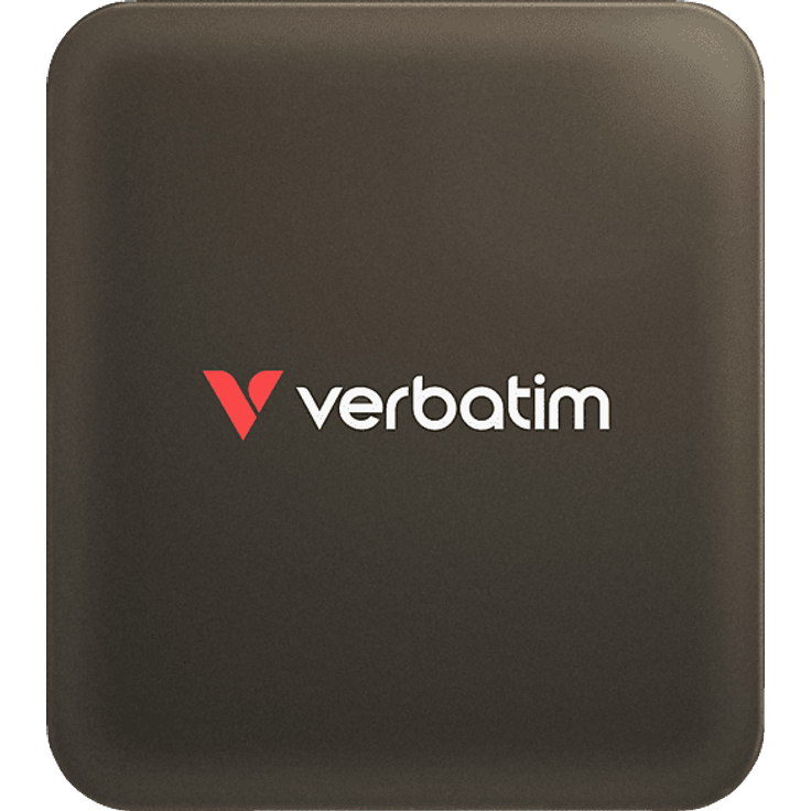 VERBATIM SnapBack SSD, externe magnetische Festplatte mit 512 GB, Mocha Metallic, 20 Gbps, MagSafe-kompatibel, Nero Backup-Software