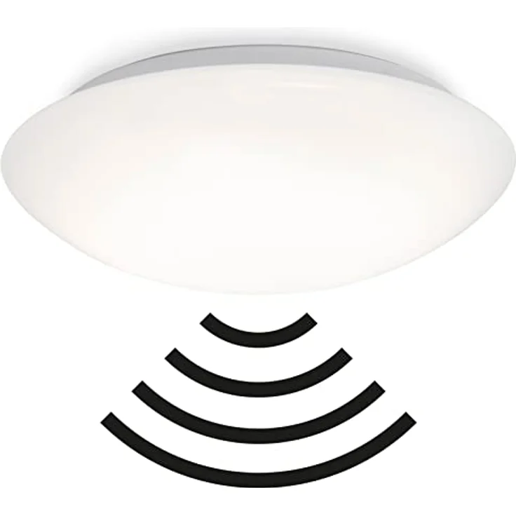 Briloner Leuchten – LED Deckenlampe mit Bewegungsmelder, Deckenleuchte mit Tageslichtsensor (optional einstellbar), 22W, 2200 Lumen, Ø38 cm, Weiß – Bild 1