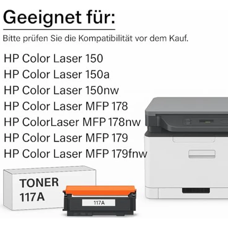 ABC Kompatibler Toner für HP 117A W2073A, Magenta, 700 Seiten Leistung, kompatibel mit HP Color Laser 150, MFP 178, MFP 179 – Bild 3