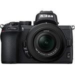 Nikon Z 50 KIT DX 16-50 mm 1:3.5-6.3 VR Kamera im DX-Format (20,9 MP, OLED-Sucher mit 2,36 Millionen Bildpunkten, 11 Bilder pro Sekunde, Hybrid-AF mit Fokus-Assistent, ISO 100-51.200, 4K UHD Video)