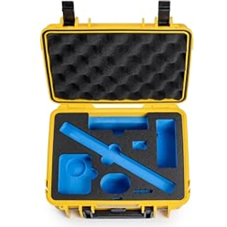 B&W International Transportkoffer Outdoor 1000 (PP.41) Gelb – für DJI Osmo 360, wasserdicht (IP67), staubdicht, schlagfest, extrem robust – Bild 5