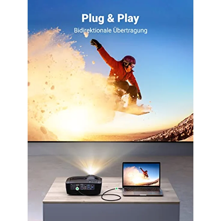 UGREEN HDMI DVI adapter DVI 24+1 Adapter HDMI mit 1080P, High Speed DVI auf HDMI bidirektional Konverter unterstützt 3D , Full HD vergoldete Kontakte, 1m, Schwarz – Bild 5