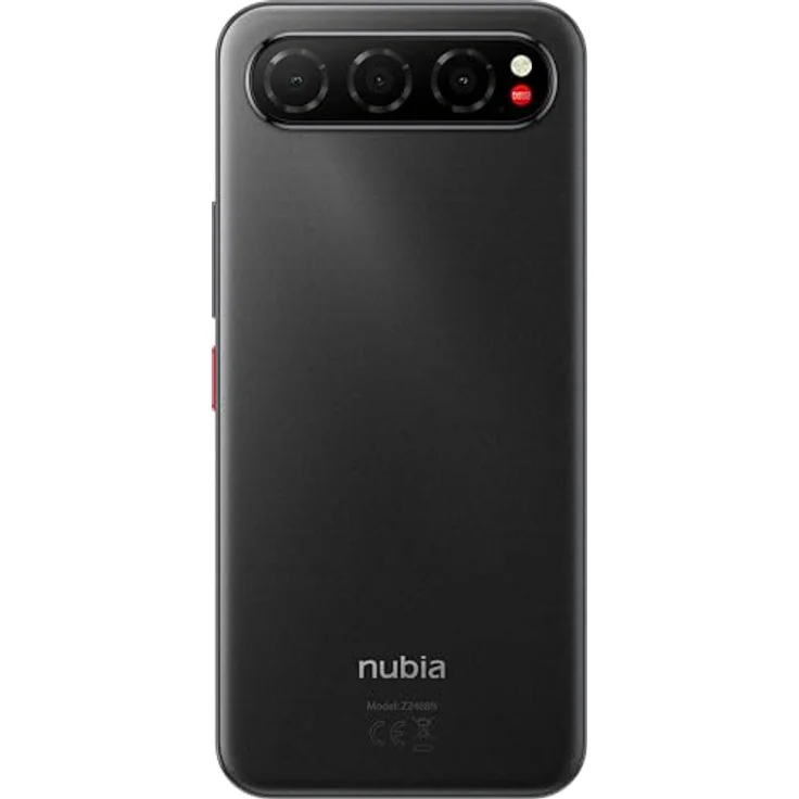 ZTE Nubia Air, 5G Smartphone mit 6,9 Zoll AMOLED-Display FHD+ 120 Hz, 20 GB RAM, 256 GB ROM, wasserdicht IP69, Android 15, Schwarz – Bild 4