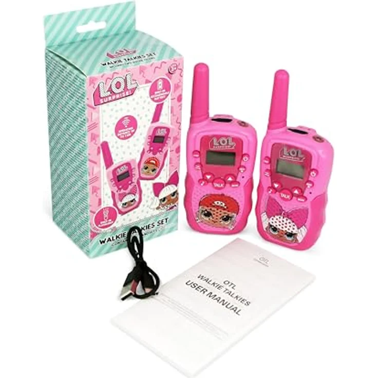 JTI GmbH LOL Surprise Walkie Talkie, Funkgerät mit bis zu 300 m Reichweite, digitalem LCD-Bildschirm und Taschenlampe – Bild 3